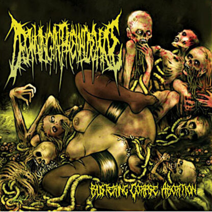DROWNING IN PHEMALDEHYDE "Blistering Corpse Abortion" LP (DEHYDRATED PISS YELLOW VINYL) - Image 3
