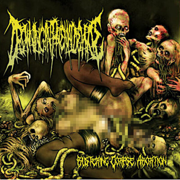 DROWNING IN PHEMALDEHYDE "Blistering Corpse Abortion" LP (DEHYDRATED PISS YELLOW VINYL)