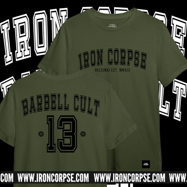 VARSITY 13 T-SHIRT MILITARY GREEN size L