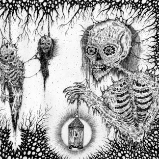 COFFINS / GRAVAVGRAV "Tribute To Grave" split 7" (BLUE VINYL)