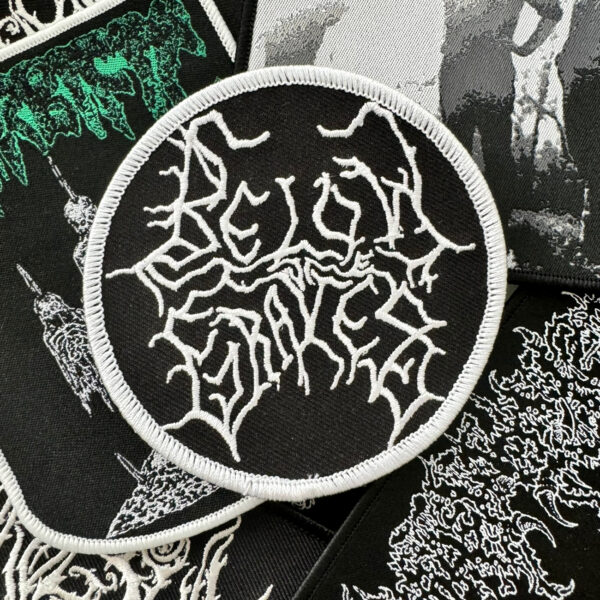 BELOW THE GRAVES logo EMBROIDERED PATCH