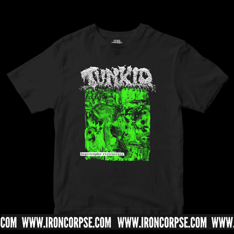 TUNKIO "Hypertrophic Excrescence" T-SHIRT GREEN PRINT size 2XL