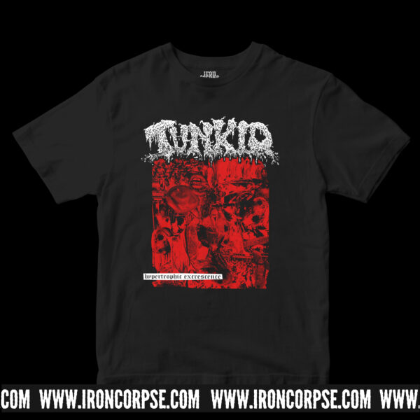 TUNKIO "Hypertrophic Excrescence" T-SHIRT RED PRINT size 2XL
