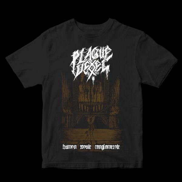 PLAGUE VESSEL "Human Waste Conglomerate" T-SHIRT size M