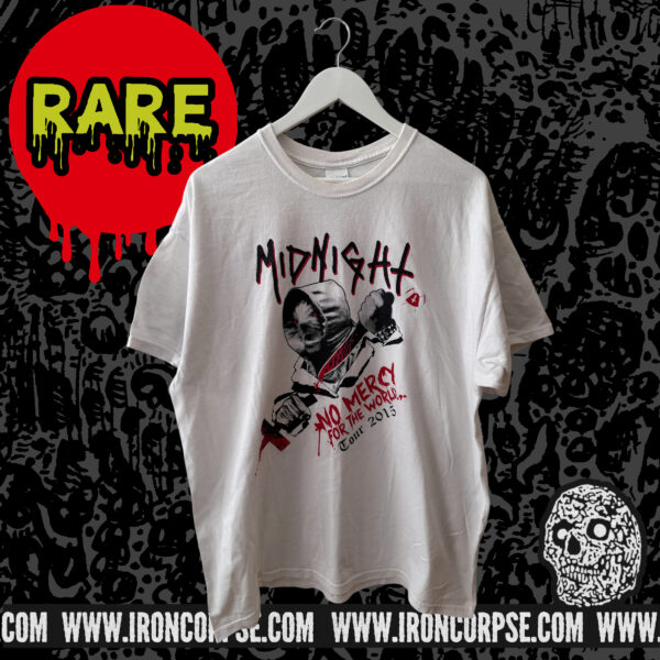 MIDNIGHT "No Mercy For The World" Tour 2015 T-SHIRT size XL