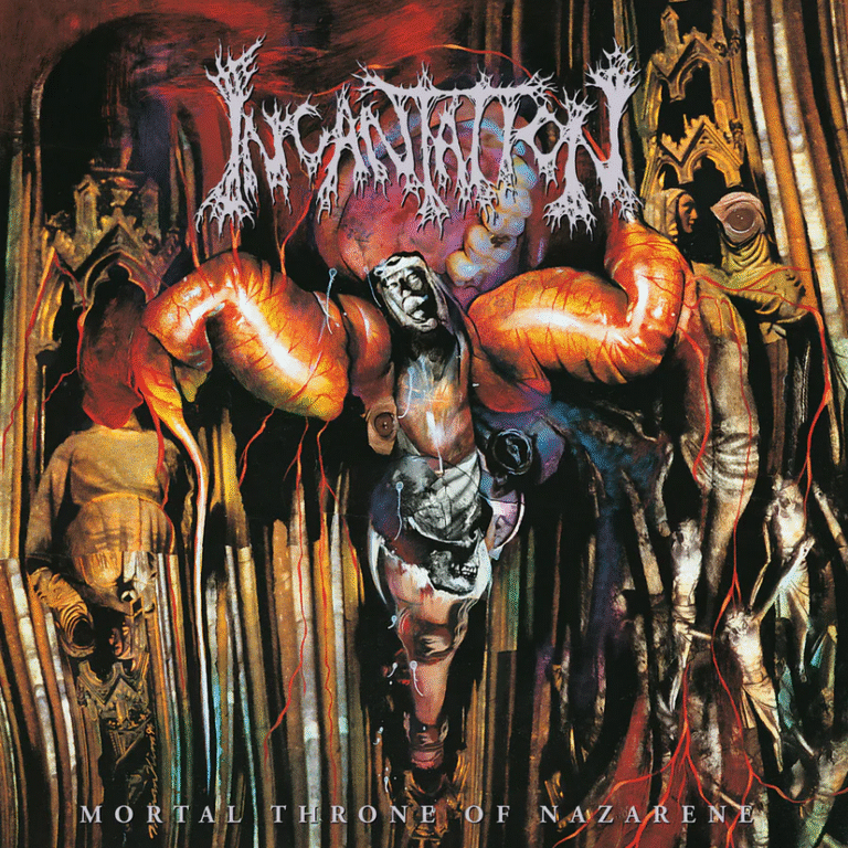 INCANTATION "Mortal Throne Of Nazarene" LP (BLOOD RED RIPPLE VINYL LTD.1794)