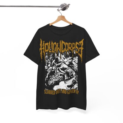 HOLLOW CORPSE "Slobbed Out And Given Up" T-SHIRT BLACK (S - 5XL) (PRINT ON DEMAND) - Image 4