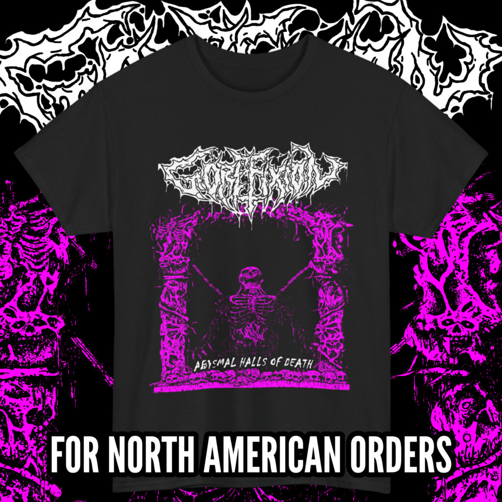 GOREFIXION “Abysmal Halls Of Death” T-SHIRT BLACK (S – 5XL) (PRINT ON DEMAND) - NORTH AMERICA
