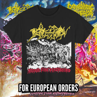 DEPRESSION "Blood Fire Deathgrind" T-SHIRT BLACK (S-5XL) (PRINT ON DEMAND)