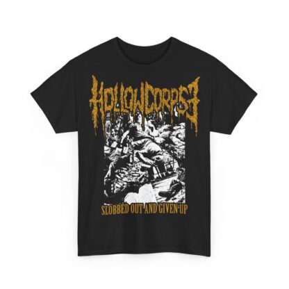 HOLLOW CORPSE "Slobbed Out And Given Up" T-SHIRT BLACK (S - 5XL) (PRINT ON DEMAND) - Image 2