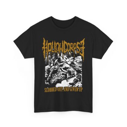 HOLLOW CORPSE “Slobbed Out And Given Up” T-SHIRT BLACK (S – 5XL) (PRINT ON DEMAND) - NORTH AMERICA - Image 2