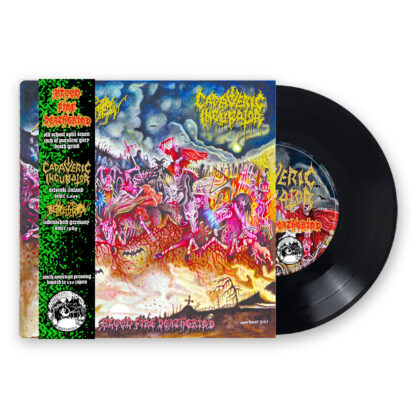PREORDER BUNDLE: CADAVERIC INCUBATOR / DEPRESSION "Blood Fire Deathgrind" 7" EP (EURO & US PRESSING) - Image 4
