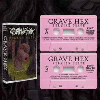 GRAVE HEX "Vermian Death" CASSETTE (PINK SHELL)