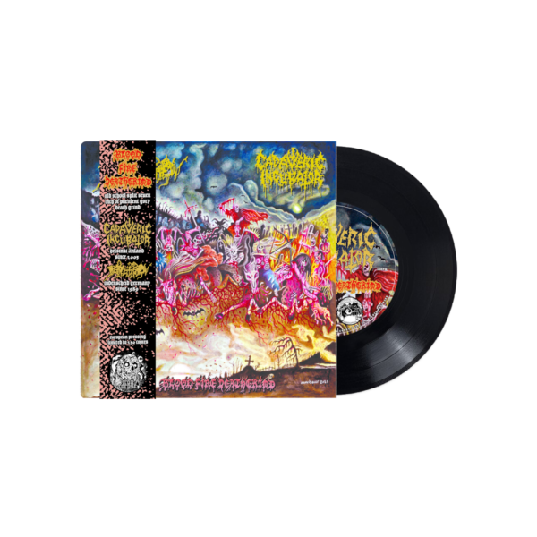 ICA-055 CADAVERIC INCUBATOR / DEPRESSION "Blood Fire Deathgrind" 7" EP (EURO PRESSING)