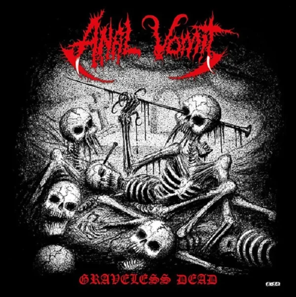 ANAL VOMIT "Graveless Dead" 7" (RED VINYL LTD.100)