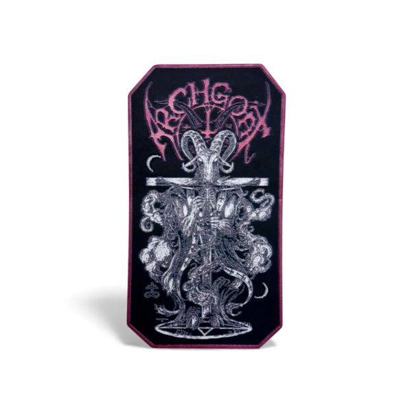 ARCHGOAT "The Light Devouring Darkness" (Red Border) CARVED FAUX LEATHER PATCH