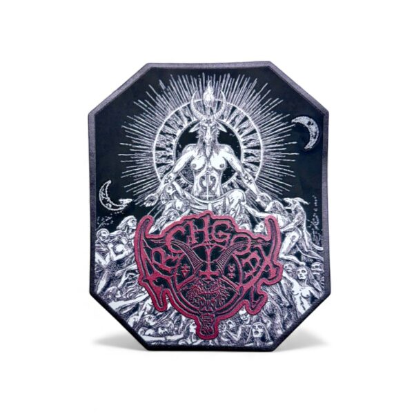 ARCHGOAT "The Luciferian Crown" (Black Border) CARVED FAUX LEATHER PATCH