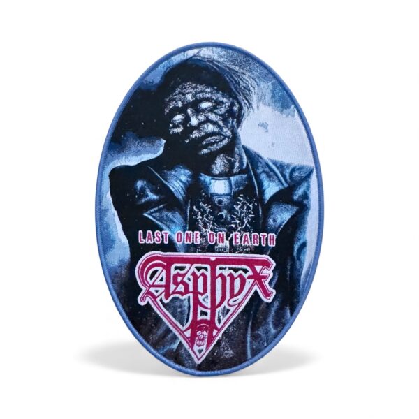 ASPHYX "Last One On Earth" (Light Blue Border) OVERSIZE WOVEN PATCH