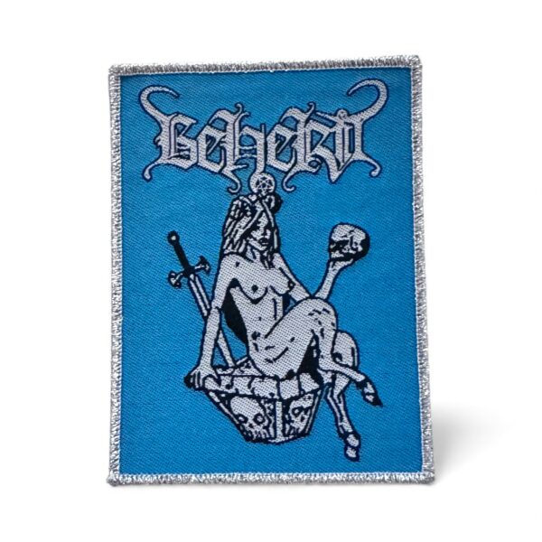 BEHERIT "Promo 1992" (Silver Glitter Border) WOVEN PATCH
