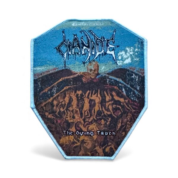 CIANIDE "The Dying Truth" (Light Blue Border) WOVEN PATCH