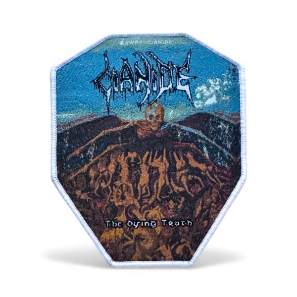 CIANIDE "The Dying Truth" (Light Grey Border) WOVEN PATCH