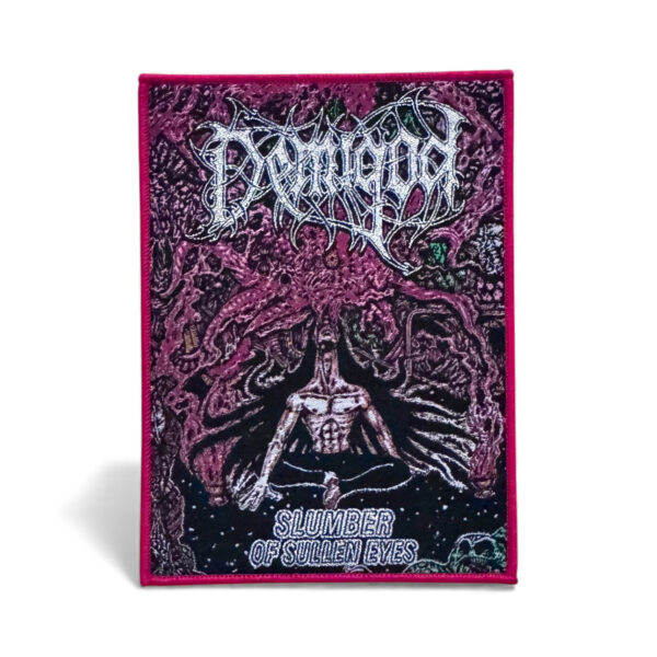 DEMIGOD "Slumber Of Sullen Eyes" (Red Border) OVERSIZE WOVEN PATCH