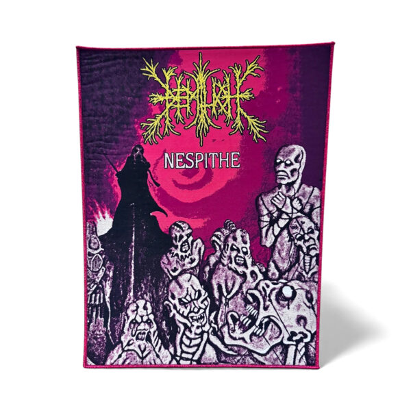 DEMILICH "Nespithe" (Red Glitter Border) WOVEN BACKPATCH