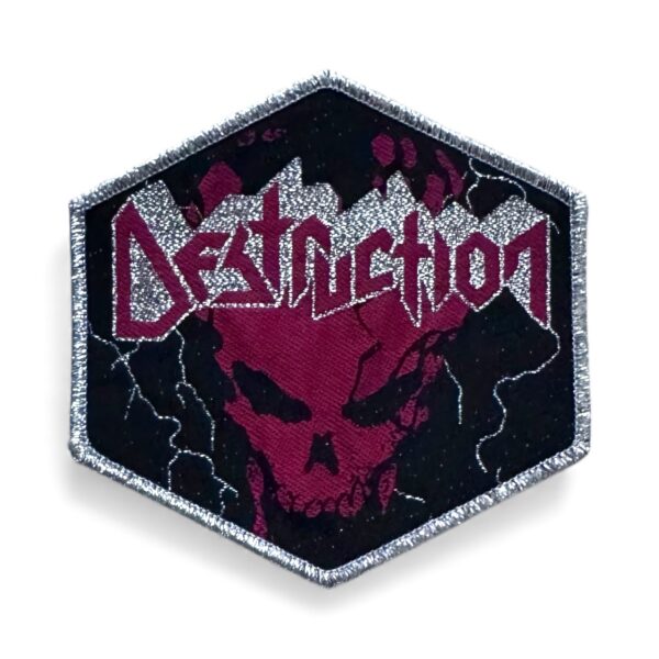 DESTRUCTION "Spiritual Genocide" (Silver Glitter Border) WOVEN PATCH