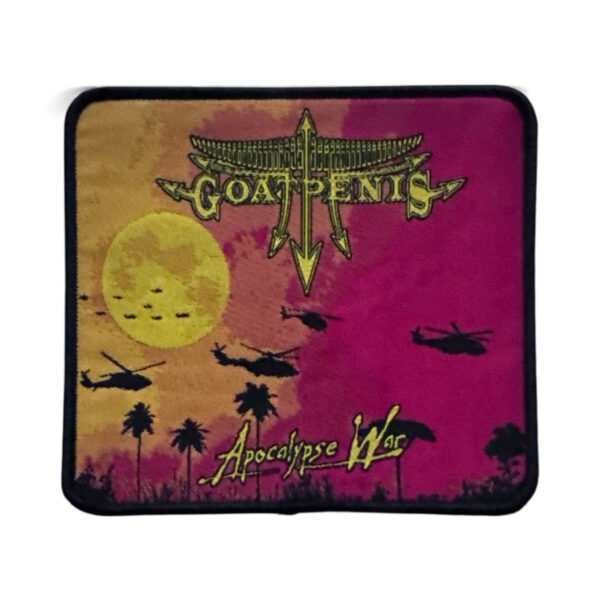 GOATPENIS "Apocalypse War" (Black Border) WOVEN PATCH