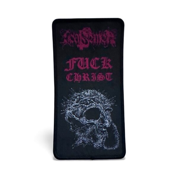 GOAT SEMEN "Fuck Christ" (Black Border) WOVEN PATCH