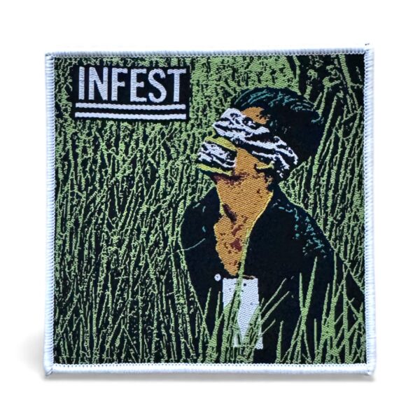 INFEST "No Man's Slave" (White Border) WOVEN PATCH