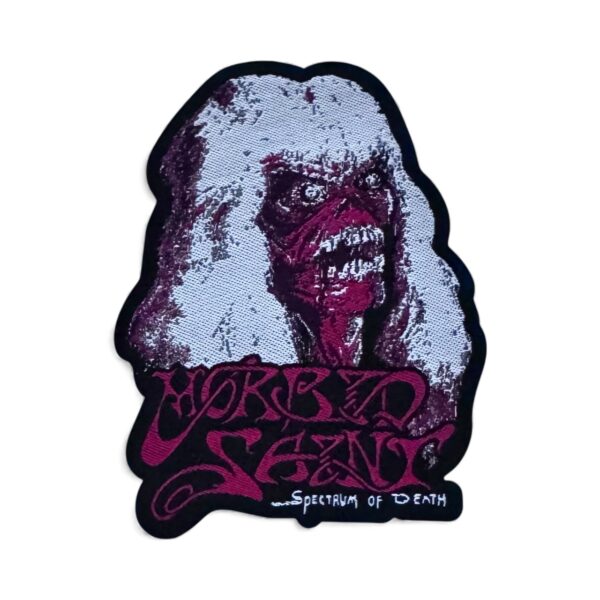 MORBID SAINT "Spectrum Of Death" (Red Logo) DIE-CUT WOVEN PATCH