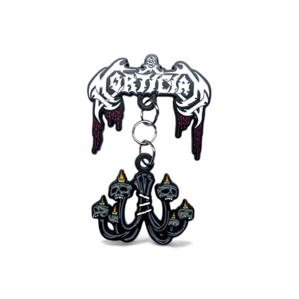 MORTICIAN "Hacked Up For Barbecue" 2-PIECE METAL PIN WITH CHAINS