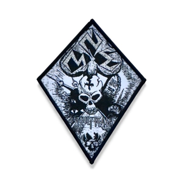 N.M.E. "Unholy Death" (Black Border) WOVEN PATCH