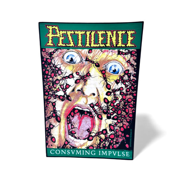 PESTILENCE "Consuming Impulse" (Black Border) WOVEN BACKPATCH