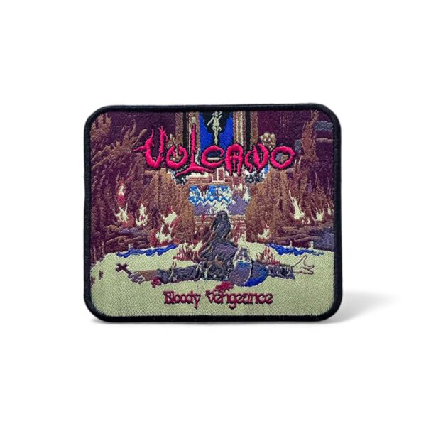 VOLCANO "Bloody Vengeance" (Black Border) THICK WOVEN PATCH