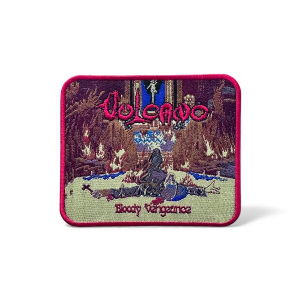 VOLCANO "Bloody Vengeance" (Red Border) THICK WOVEN PATCH