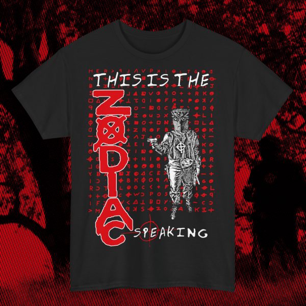 THIS IS THE ZODIAC SPEAKING T-SHIRT BLACK (S - 5XL) (ON DEMAND)