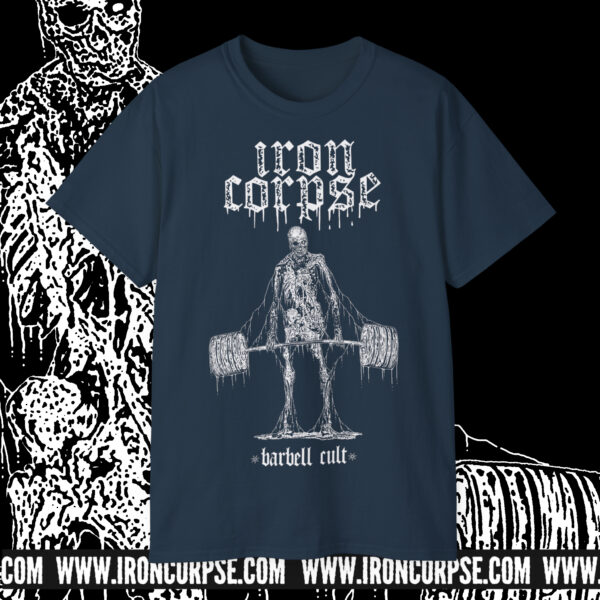 UNDEADLIFT T-SHIRT BLUE DUSK / WHITE PRINT (S-2XL) (PRINT ON DEMAND)