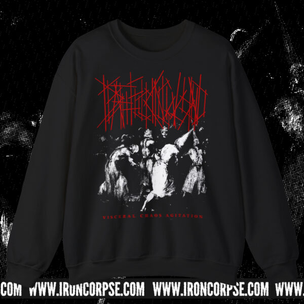 DEATHFUCKINGWOUND "Visceral Chaos Agitation" CREWNECK BLACK (S-5XL) (PRINT ON DEMAND)