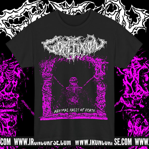 GOREFIXION "Abysmal Halls Of Death" T-SHIRT BLACK (S - 5XL) (PRINT ON DEMAND)