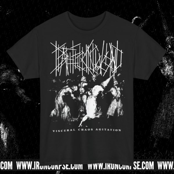 DEATHFUCKINGWOUND "Visceral Chaos Agitation" B/W PRINT T-SHIRT BLACK (S - 5XL) (PRINT ON DEMAND)