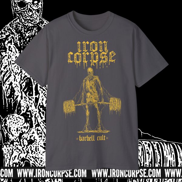 UNDEADLIFT T-SHIRT CHARCOAL / YELLOW PRINT (S-2XL) (PRINT ON DEMAND)