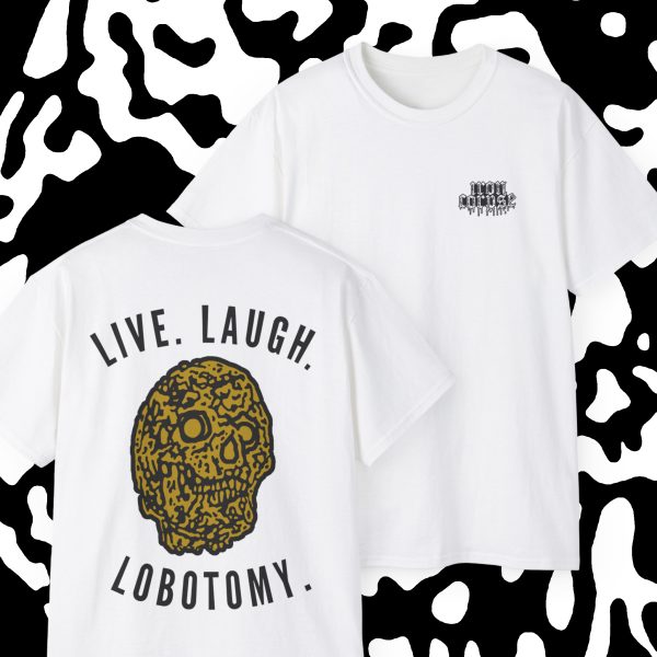 IRON CORPSE LOBOTOMY T-SHIRT WHITE (S-5XL) (PRINT ON DEMAND)
