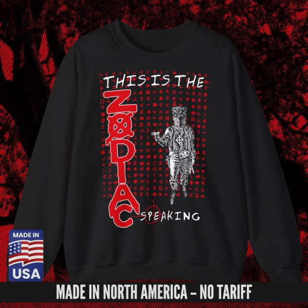 THIS IS THE ZODIAC SPEAKING CREWNECK BLACK (S-3XL) (ON DEMAND) - NORTH AMERICA