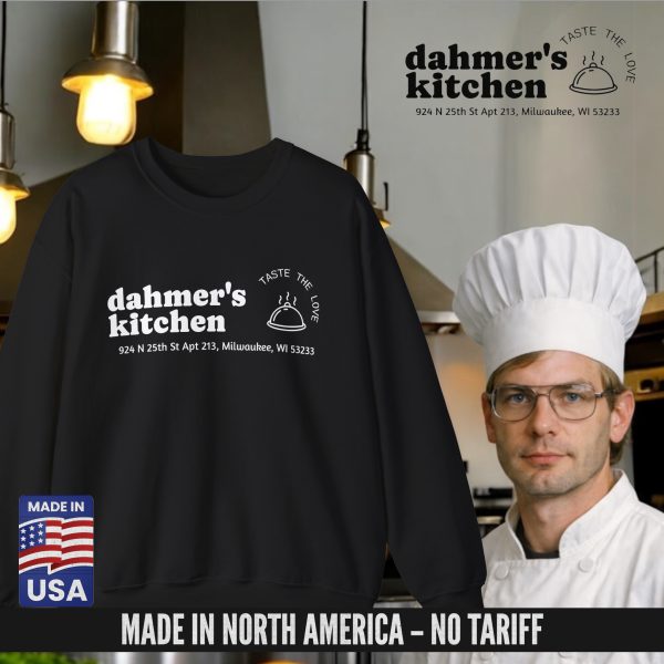 DAHMER'S KITCHEN CREWNECK BLACK (S-3XL) (ON DEMAND) - NORTH AMERICA