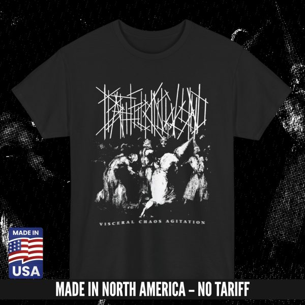 DEATHFUCKINGWOUND “Visceral Chaos Agitation” B/W PRINT T-SHIRT BLACK (S – 5XL) (ON DEMAND) - NORTH AMERICA