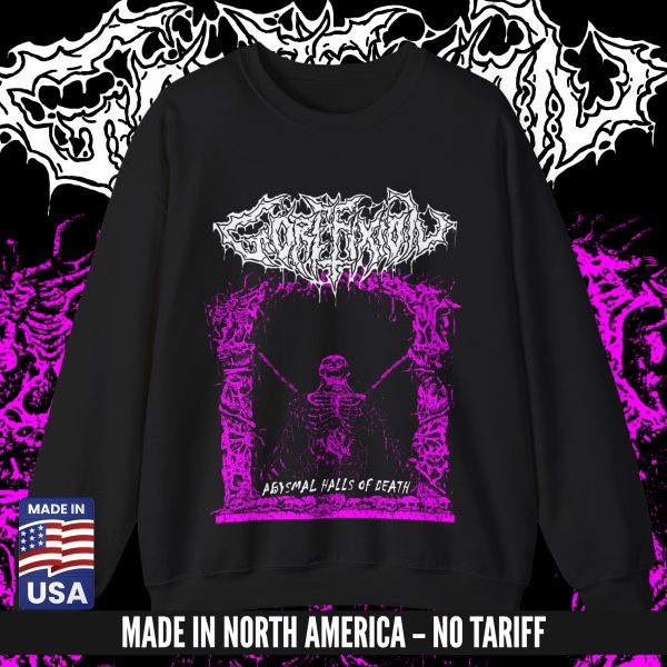 GOREFIXION “Abysmal Halls Of Death” CREWNECK BLACK (S-3XL) (ON DEMAND) - NORTH AMERICA