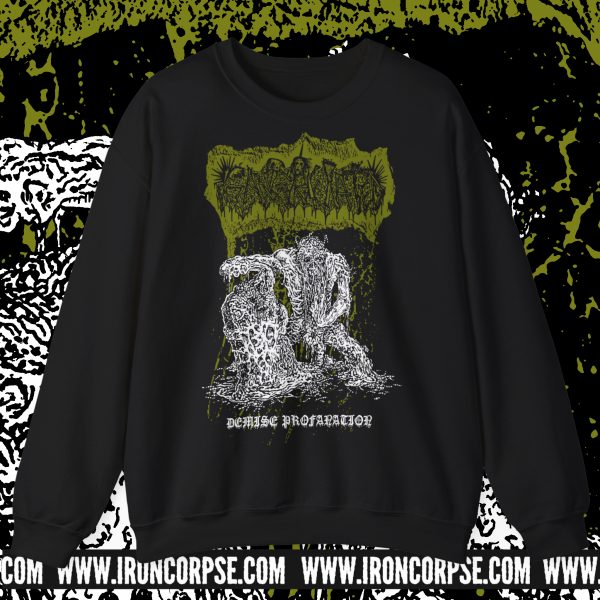 GANGRENATED "Demise Profanation" CREWNECK BLACK (S-5XL) (ON DEMAND)