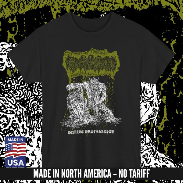 GANGRENATED "Demise Profanation” T-SHIRT BLACK (S – 5XL) (ON DEMAND) - NORTH AMERICA
